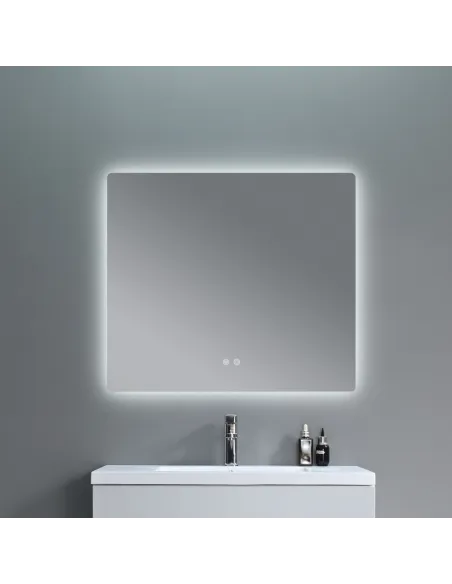 Дзеркало для ванної кімнати Q-Tap Taurus (TA2) QTTAU100080048957, з LED-підсвічуванням Touch, з антизапітнінням