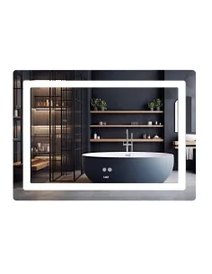 Зеркало для ванной Lidz Kubis (KU2) LDKUB120080049007, с LED-подсветкой Touch, с антизапотеванием