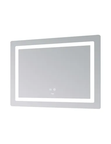 Дзеркало для ванної кімнати Lidz Kubis (KU2) LDKUB120080049007, з LED-підсвічуванням Touch, з антизапітнінням