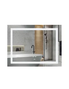 Зеркало для ванной Lidz Kubis (KU2) LDKUB120080049008, с LED-подсветкой Touch, с антизапотеванием