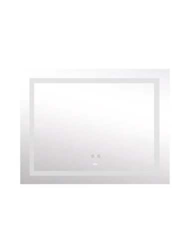 Дзеркало для ванної кімнати Lidz Kubis (KU2) LDKUB120080049008, з LED-підсвічуванням Touch, з антизапітнінням
