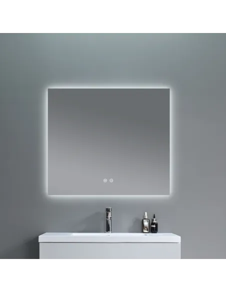 Дзеркало для ванної кімнати Q-Tap Taurus (TA1) QTTAU80070048954, з LED-підсвічуванням Touch, з антизапітнінням