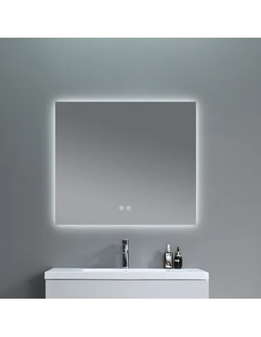 Дзеркало для ванної кімнати Q-Tap Taurus (TA1) QTTAU120080048958, з LED-підсвічуванням Touch, з антизапітнінням