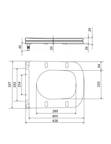 Сидіння для унітазу Q-Тap (Stork, Aquarius 630) QTSC179W49263, мікроліфт