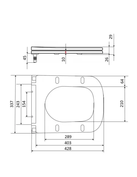 Сидіння для унітазу Q-Тap (Stork, Aquarius 630) QTSC179W49263, мікроліфт