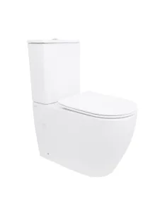 Унітаз Q-Tap Evia Ultra Quiet QTEVI27W49258, 630х350х795 мм, безободковий, підлоговий