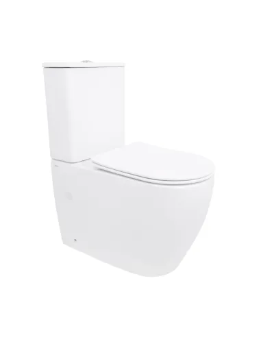 Унітаз Q-Tap Evia Ultra Quiet QTEVI27W49258, 630х350х795 мм, безободковий, підлоговий