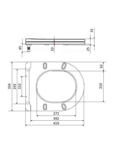 Сидіння для унітазу Q-Тap (Evia, Arvin, Leo 630) QTSC179W49264, мікроліфт