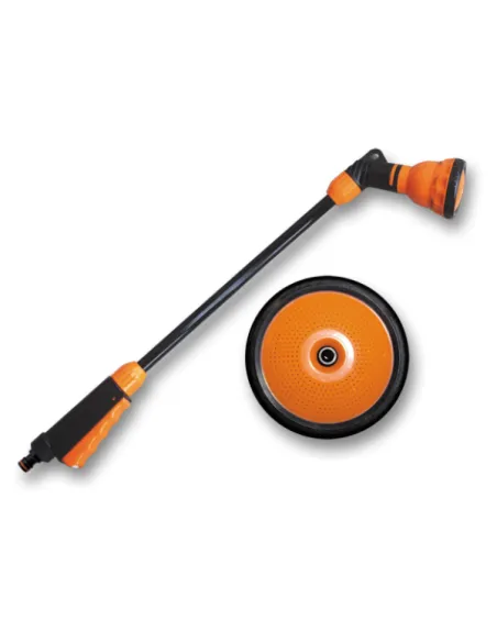 Пистолет для полива Bradas Quick Stop Black Line ECO-4445, многорежимный с плавным переключением, штанга 65 см