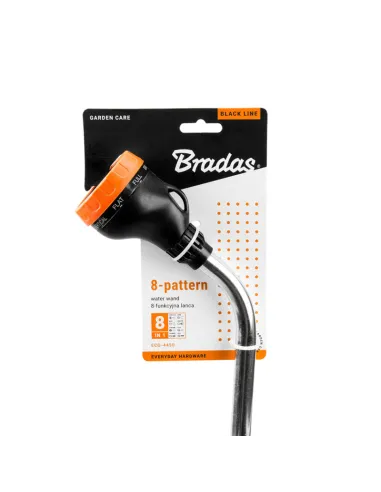 Пистолет для полива Bradas Black Line ECO-4450, 8 режимов, металлическая штанга 83 см