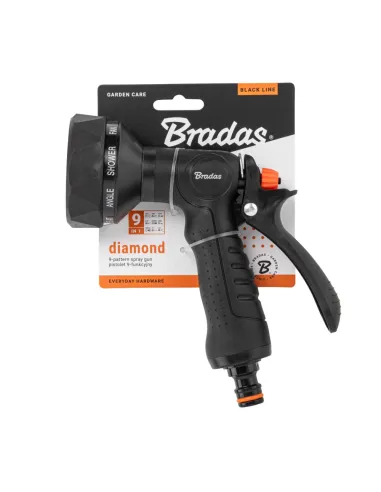 Пістолет для поливу Bradas Diamond ECO-2078K, 9 режимів