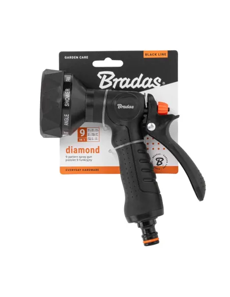 Пістолет для поливу Bradas Diamond ECO-2078K, 9 режимів
