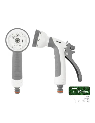 Пістолет для поливу Bradas Handy Soft White Line WL-EN8TK, 7 режимів