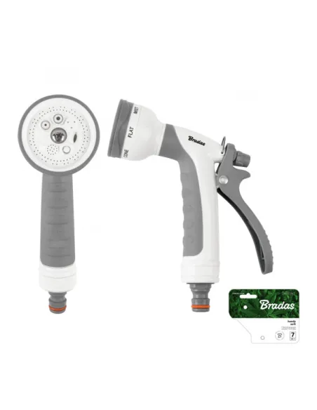 Пистолет для полива Bradas Handy Soft White Line WL-EN8TK, 7 режимов