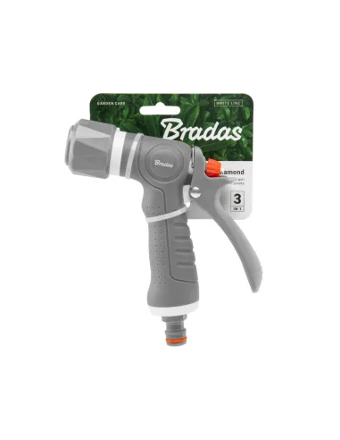 Пистолет для полива Bradas Diamond White Line WL-EN12TK, 3 режима