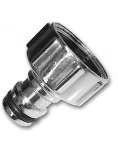 Адаптер для конектора Bradas Cynk Chrom CH-KT4013Z ВР 1/2 дюйма, латунь