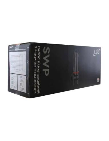 Фекальний насос Leo 3.0 32SWP3.6-23-1.5L/QG (7739543) 1,5 кВт, 380В, напір 23,2 м, з різальним механізмом
