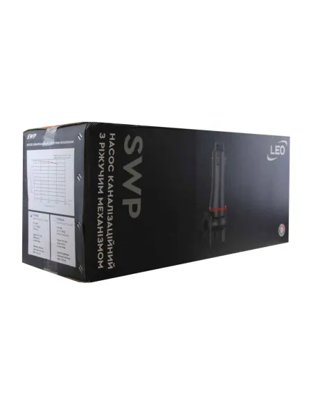 Фекальний насос Leo 3.0 32SWP3.6-30-2.2L/QG (7739563) 2,2 кВт, 380В, напір 30,2 м, з різальним механізмом