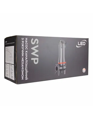 Фекальний насос Leo 3.0 50SWP12-22-3L/QG (7739643) 3 кВт, 380В, напір 25,5 м, з різальним механізмом