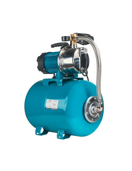 Насосна станція Leo 775313/50 1,0 кВт, напір 44 м, корпус нерж, бак 50 літрів