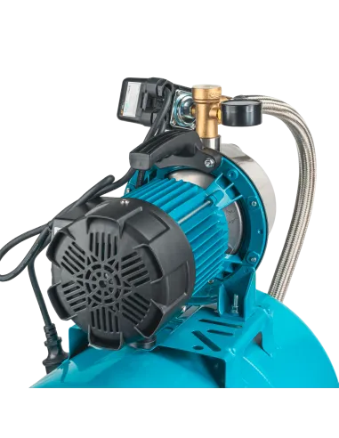 Насосная станция Leo 775313/50 1,0 кВт, напор 44 м, корпус нерж, бак 50 литров