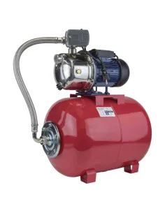 Насосная станция Wetron 775054/50 1,1 кВт, напор 48 м, корпус нерж, бак 50 литров