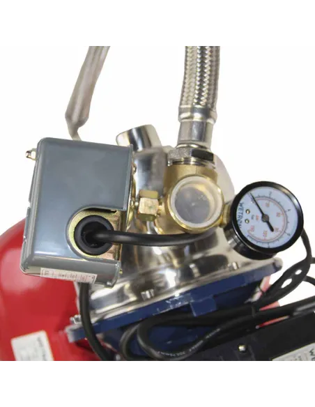 Насосная станция Wetron 775054/50 1,1 кВт, напор 48 м, корпус нерж, бак 50 литров