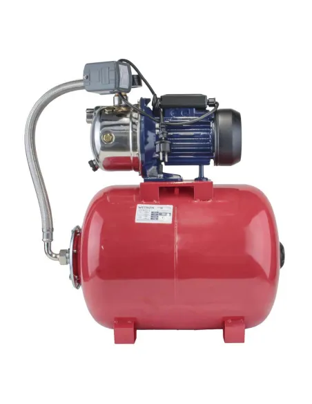 Насосна станція Wetron 775054/50 1,1 кВт, напір 48 м, корпус нерж, бак 50 літрів