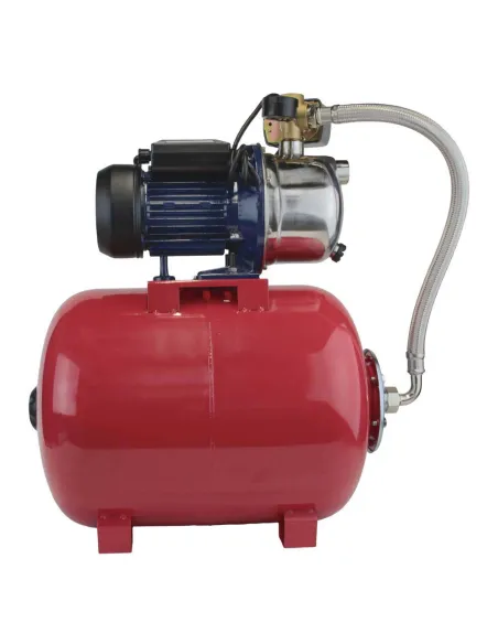 Насосная станция Wetron 775054/50 1,1 кВт, напор 48 м, корпус нерж, бак 50 литров