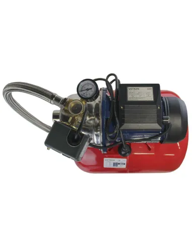 Насосна станція Wetron 775054/50 1,1 кВт, напір 48 м, корпус нерж, бак 50 літрів