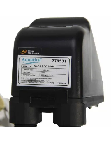 Насосная станция Aquatica 775098/50 1,1 кВт, напор 50 м, корпус нерж, бак 50 литров