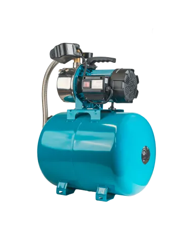 Насосна станція Leo 775314/50 1,2 кВт, напір 48 м, корпус нерж, бак 50 літрів