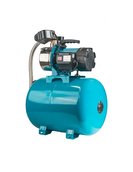 Насосна станція Leo 775314/50 1,2 кВт, напір 48 м, корпус нерж, бак 50 літрів