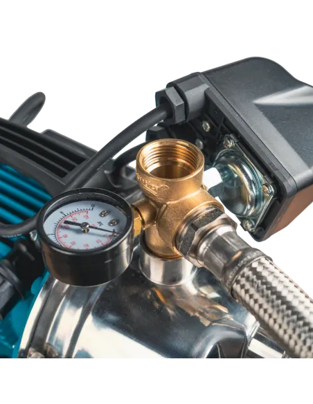 Насосная станция Leo 775314/50 1,2 кВт, напор 48 м, корпус нерж, бак 50 литров