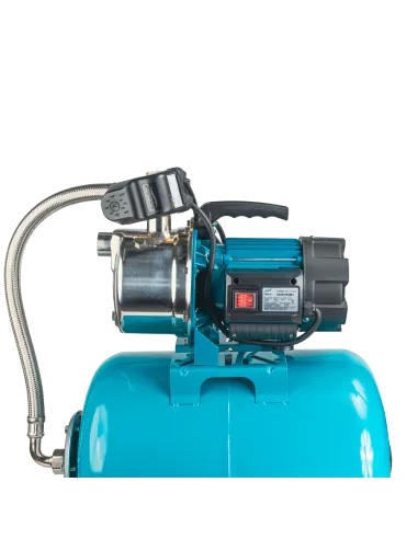 Насосна станція Leo 775314/50 1,2 кВт, напір 48 м, корпус нерж, бак 50 літрів