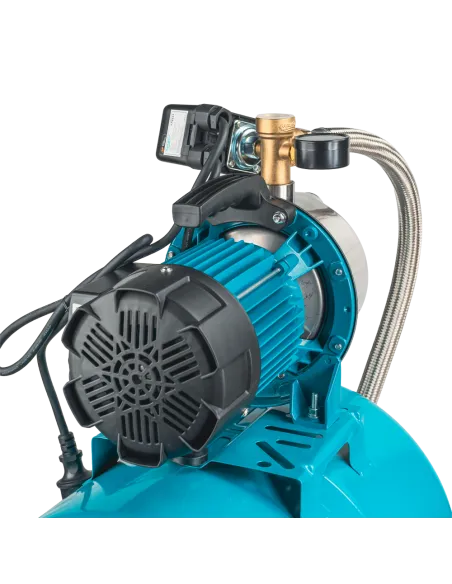 Насосна станція Leo 775314/50 1,2 кВт, напір 48 м, корпус нерж, бак 50 літрів