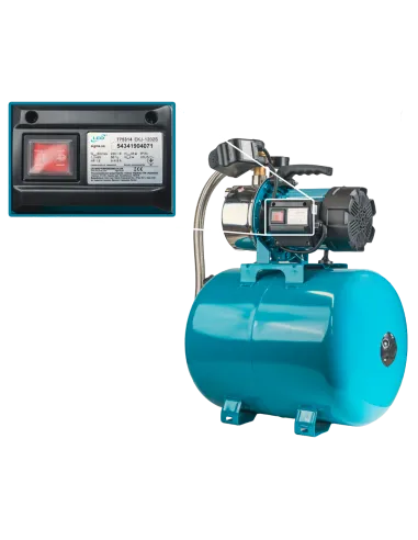 Насосна станція Leo 775314/50 1,2 кВт, напір 48 м, корпус нерж, бак 50 літрів