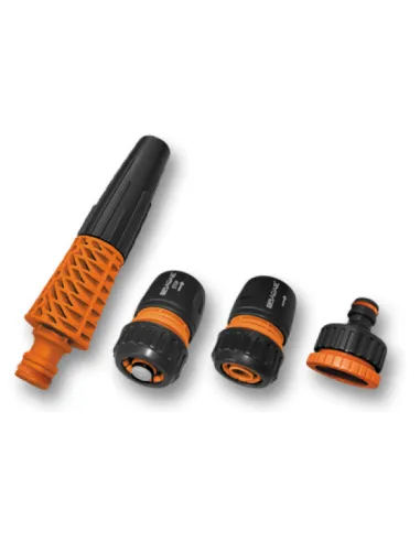 Насадка-розпилювач Bradas Black Line ECO-PWB5500-12 комплект 2 конектори та адаптер на шланг 1/2 дюйма