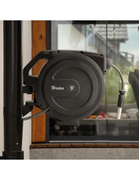 Котушка автоматична для шлангу Bradas White Line WL-W7B30, шланг 1/2 дюйма 20 метрів, сполучна арматура