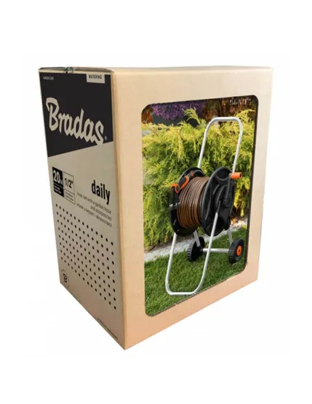 Комплект для поливу Bradas Black Line ECO-AG26020SET1, котушка, шланг 1/2 20 метрів та арматура