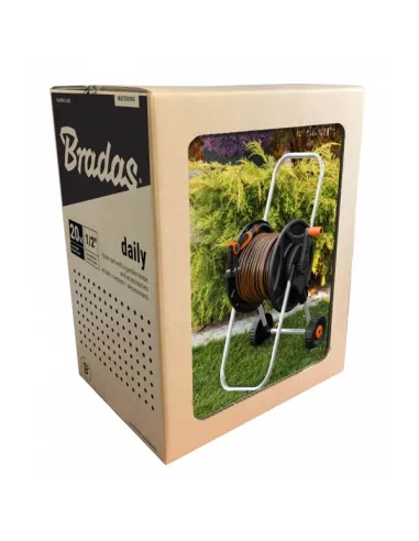 Комплект для поливу Bradas Black Line ECO-AG26020SET2, котушка, шланг 1/2 20 метрів та арматура
