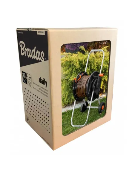 Комплект для поливу Bradas Black Line ECO-AG26020SET2, котушка, шланг 1/2 20 метрів та арматура