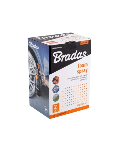 Садовый опрыскиватель пневматический с пенообразователем Bradas Aqua Foam Spray AS0200F/SF на 2 литра с боковым вливом