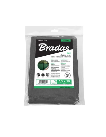 Затеняющая сетка для теплицы Bradas AS-CO6015010GY/P 1.5х10 метров, тень 55%, серая