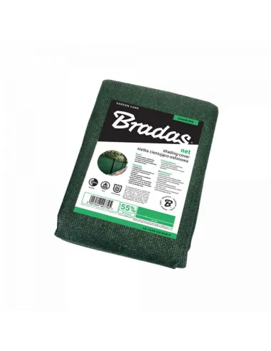 Затеняющая сетка для теплицы Bradas AS-CO6020010GR/P 2х10 метров, тень 55%, зеленая