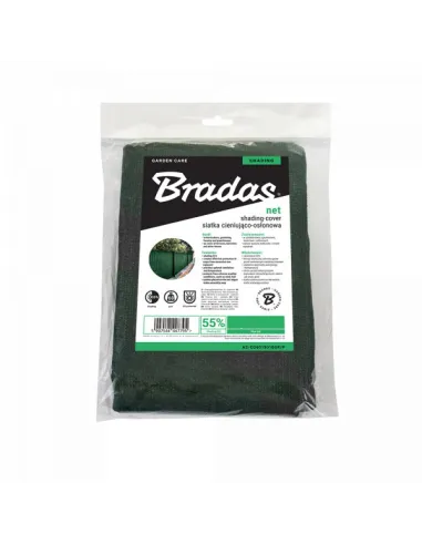Затеняющая сетка для теплицы Bradas AS-CO6020010GR/P 2х10 метров, тень 55%, зеленая