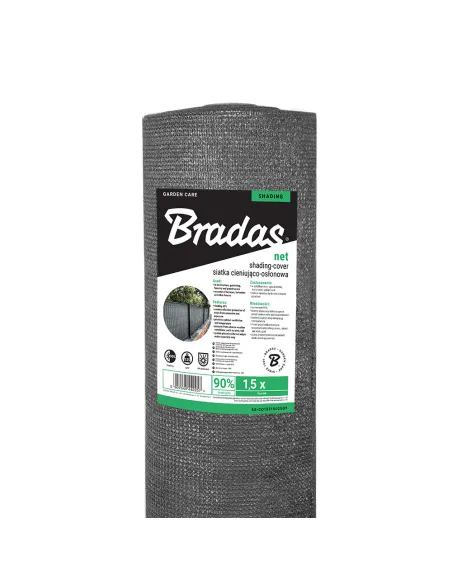 Затіняюча сітка для теплиці Bradas AS-CO13515010GY 1.5х10 метрів, тінь 90%, сіра