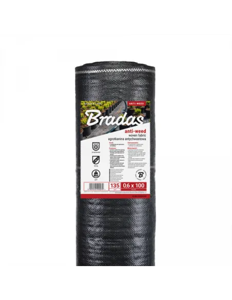 Агроткань Bradas ATBK13521050 135 г/м2 BLACK 2.1х50 метров