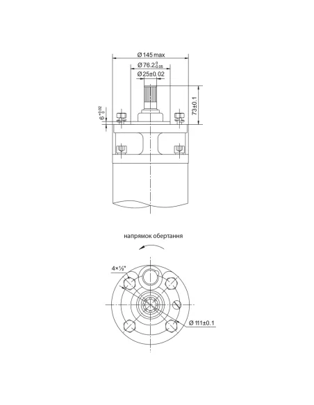 Відцентровий глибинний насос Dongyin 6SP17-20 (7777083) 11 кВт, 380В, напір 220 м, 145 мм, пульт