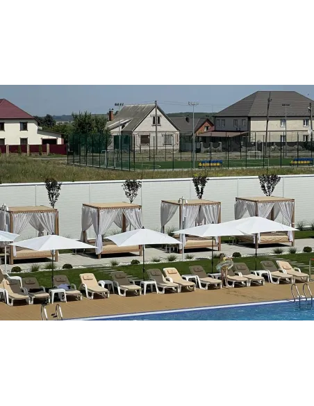 Тент сеточный КТУ 2х4 метра, тень 90%, серый, с люверсами шаг 50 см